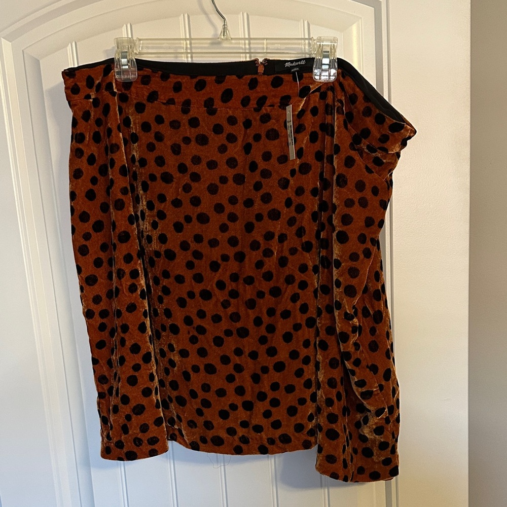 Madewell leopard print Skater Skirt